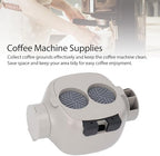 Mini Coffee Knock Box: Portable Espresso Knock Box, Compact Abs Plastic Coffee Ground Bin for Bar Kitchen and Cafe, Used Coffee Grounds Container (Grey) - Image 2