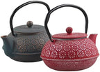 Tea Kettle 20oz/0.6L Teapot Cast Iron Tea Kettle Pot with Infuser Japanese Style Home Teapots(B) - Image 5