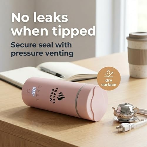 Travel Tea Kettle With Tea Infuser - 500ml with Auto Shut Off Protection - Image 3