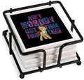 CafePress MLP Dr. Hooves Tumbled Stone - Set of 4 Coasters Set of 4 w/holder by CafePress