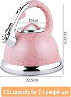 Stove Top Kettle Tea Kettle Stove Top Whistling Kettle 304 Stainless Steel Teakettle Teapot Ergonomic Handle Stovetop Hot Kettle Teapot (Grün) - Image 2