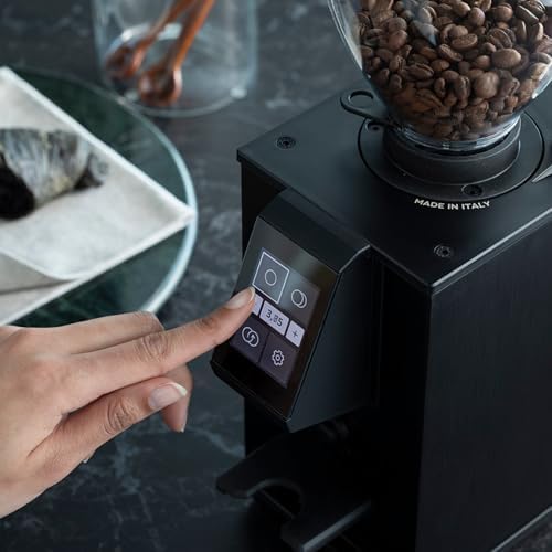MACAP LEO 55 Touch Burr Coffee Grinder, Chrome – 55mm Flat Burrs, Compact & Quiet, Stepless Micrometric Adjustment, Precision Grinding, Home Espresso Machine Compatible, Touch Screen - Image 4
