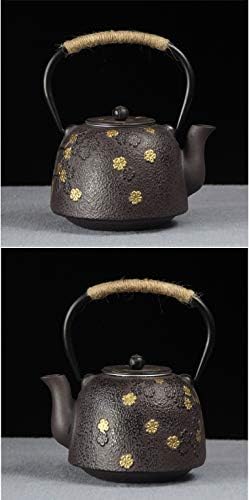 tetsubin cast iron kettle workshop japanese Healthy cast iron Teapot with Stainless Steel Infuser （600mL）【1.0Kg】 - Image 2