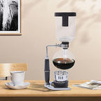 500ml Siphon Coffee Maker, Tabletop Glass Syphon Pot, Vacuum Coffee Brewer With Handles, Syphon Coffee Machine With Large-diameter for Home, Coffee Shops, Offices - Image 3