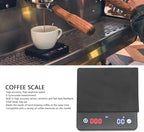 Coffee Scale Digital Rechargeable Coffee Scale with Timer Smart Mode Mini Portable Electronic Scale for Hand Brewed Coffee ABS Silicone 2000g Capacity - Image 2