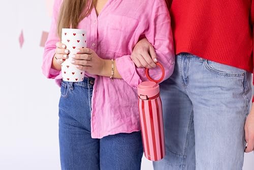 Simple Modern Insulated Travel Coffee Mug 360° Lid | 16oz | Hearts - Image 6