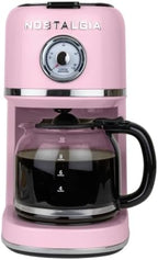 Nostalgia Classic Retro 10 Cup Coffee Maker, Pink by Nostalgia