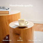 KIVY Espresso Cups Set 4x 3oz - Thick Walled Stoneware - Dishwasher Safe - Image 3