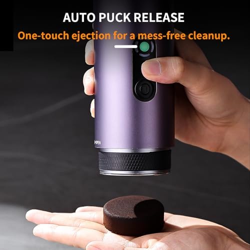 Bincoo Portable Electric Espresso Machine with Stand, Self-Heating, 20 Bar Car Coffee Maker Double Shot Travel Coffee Machine for Camping, Travel, RV, Hiking, Office, H1pro - Image 4