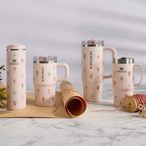 STANLEY Transit Flip Top Mug | Leakproof Travel Coffee Mug | Lightweight Insulated Stainless Steel | Dishwasher Safe | Perfect Mother’s Day Gift | BPA-Free | 16 oz | Rose Quartz Bouquets - Image 4