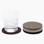 Graf Lantz - Bierfilzl Merino Wool Round Coasters Set of 6 - Earth (4" Circles) - Absorbs 30% of Weight - German Wool - Heat Resistant, Sustainable, & Reusable - Home Decor & Coffee Table Decor by GrafLantz