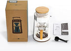 JITEM Cafetera Glass Dripper Coffee Maker Manual Household Drip Coffee Hand-Brewed Cold Brew Pot with Filter Tabletop Coffee Maker for Coffee or Tea - Image 5