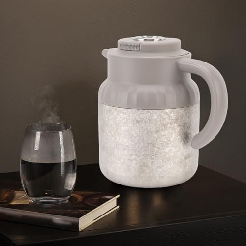 Tea Infuser Pot, 1100ml Pure Ti Mechanical Tea Kettle, Mechanical Display Kettle with Single Handed Operation for Home Office Travel - Image 2