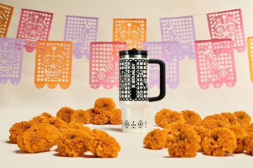 STANLEY Quencher ProTour Flipstraw Tumbler, 30 oz, Salt Papel Picado - Image 6