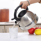 3L Capacity Stainless Steel Stove Top Tea Kettle Durable Thickened Flat Bottom Whistling Teapot Anti Hot Handle Hot Water Kettle - Image 4