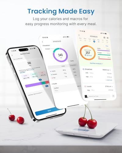 RENPHO Food Scale with Nutritional Calculator, RENPHO Body Measuring Tape - Image 6
