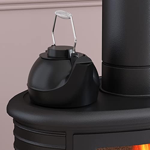 Fire Beauty Cast Iron Wood Stove Kettle, Humidifier for Indoor Fireplace - Image 2