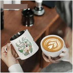 Milk Frothing Pitcher 600ml Milk Frother Cup for Barista 304 Stainless Steel Espresso Steaming Pitchers Coffee Tools(500ml) - Image 5