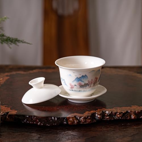KEYDUACU Gaiwan Tea Set,Chinese Gongfu Tea Set,Portable for Adults,Travel - Image 4