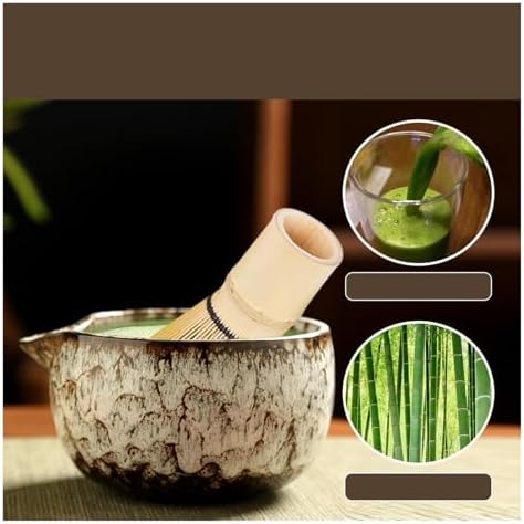 6PCS Matcha Tea Set Whisk Teaspoon Sets Bowl Holder For Tea-Making Tools(Cyan 6pcs) - Image 3