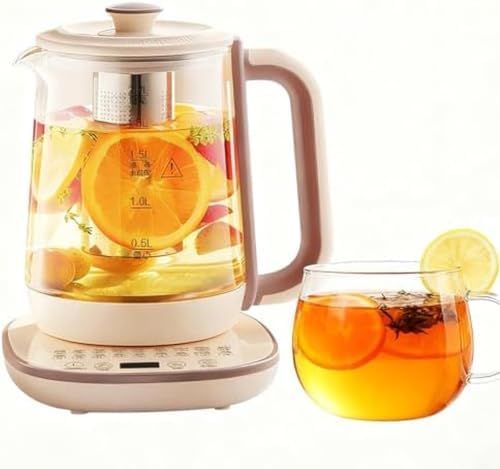 Electric 2.2L Glass Kettle, Hot Tea Maker with Temperature Control, Touch Screen Display, Keep Warm Tea Pot for Infusions, Soup, Coffee, 1.8L, 1.8L by Unknown
