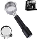 51mm Bottomless Portafilter,Naked Bottomless Portafilter 2 Ears with Stainless Steel Double Shot Capacity Cup Filter Basket Compatible for Delonghi ECP3420/EC155/BCO430/EC260 by Unknown