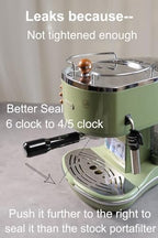 51mm Portafilter 2 Ears with Double Spout for Delonghi Stilosa EC260 - Image 5