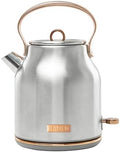 Haden Heritage 1.7 Liter Stainless Steel Electric Kettle, Hot Water Kettle with 360-Degree Base and Auto Shutoff, Steel & Copper by Unknown
