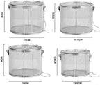 Large Capacity Stainless Steel Fine Mesh Strainer Gravy Soup Taste Spice Box Basket Brine Hot Pot Slag Separation Colander Strainers Basket Tea Infuser (Color : 30x30cm) - Image 6