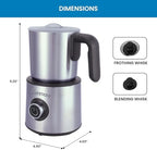 Kenmore Electric Milk Frother- Hot & Cold Milk Steamer and Foam Maker for Coffee, Lattes, Cappuccino, Portable Milk Heater and Foamer for Espresso, Home Brewing, Automatic Milk Steamer - Image 6
