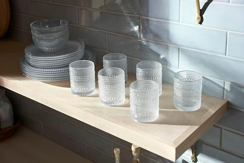 Fortessa Jupiter Hobnail Glass, 13" Charger/Platter Plate (Set of 4), Clear - Image 3