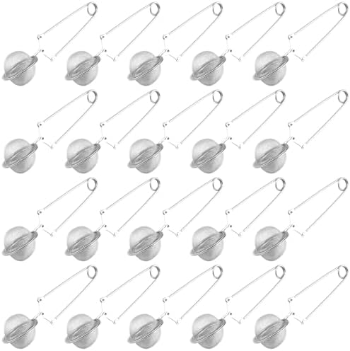 20 Pcs Stainless Steel Tea Strainers for Loose Tea, Mesh Tea Ball Infusers with Removable Handles, Fine Mesh for Single Cup Brewing, Easy to Hang and Store, Ideal for Tea Leaves and Spices - Image 5