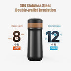 Mingzhe French Press Coffee Maker with DoubleWalled Insulation for Coffee Lovers Travel Mug 320ml Stainless Steel - Image 2