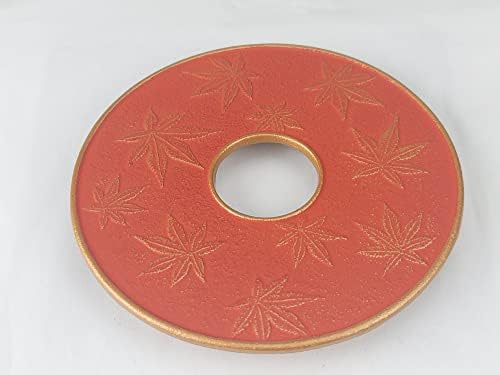 Iwachu 53637 Kamashiki Maple Gold/Red Brown φ14cm Nambu Ironware - Image 2