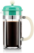 Bodum Cafettiera 1918-746-761 Coffee Maker, Coffee Press, French Press, Coffee Maker, 33.8 fl oz (1,000 ml), Rush Green, Stainless Steel Filter, Glass Baker Immersion Type, Coffee [Genuine Product] by Bodum