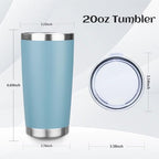 StarSpeed 4 Pack 20oz Stainless Steel Travel Coffee Tumbler,Misty Colors - Image 4