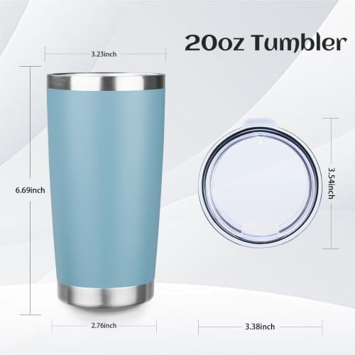 StarSpeed 4 Pack 20oz Stainless Steel Travel Coffee Tumbler,Misty Colors - Image 4