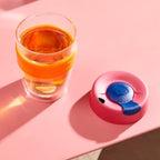KeepCup Longplay - Reusable Coffee Cup, Double Wall Glass with Removable Sleeve and splashproof Sipper lid - 16oz/454ml - Roseate - Image 4