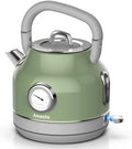 Amaste Retro Electric Kettle with Thermometer, 57 Oz Capacity, Matcha Green by Amaste