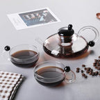 Sereno Filtration Teapot Set, Innovessa Tea Pot, 20oz Sereno Filtration Glass Teapot Set with Infusers for Loose Tea - Image 4