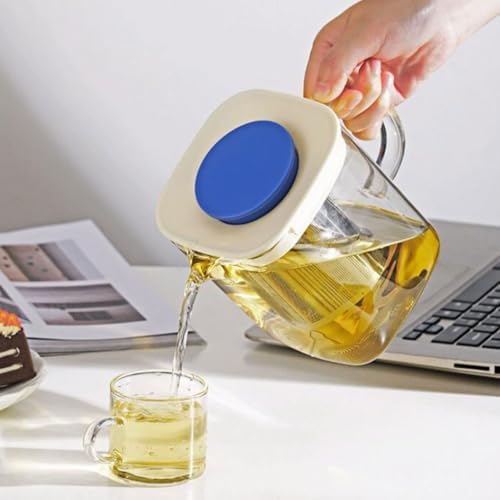 Removable Large Capacity Home teapot Transparent Glass Fruit Tea Kettle Water Pot with Infuser Tea Maker 1000ml/35.2oz Cleanable - Image 5