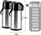 Coffee Carafe with Double Pump, 2-Pack Airpots, 84.5 fl oz Each - Image 3