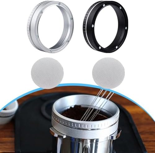 FABULETTA 54mm Espresso Dosing Funnel and 53.5mm Stainless Steel Puck Screen Set for 54mm Portafilter – For Barista-Grade Coffee Dosing For Ring & Espresso Puck Scr(silver) - Image 6