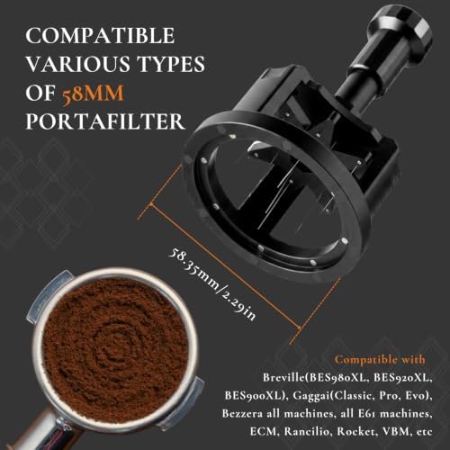 Vandroop Rotary WDT Tool 58mm - Semi-Automatic Espresso Needle Distributor - Image 2