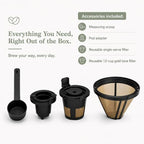 Multi-Brew Coffee Maker – 12-Cup Carafe & Single-Serve Pod or Grounds, Iced Coffee Mode, Programmable Touch Display, Includes Filters (Sage Green) - Image 4