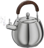 Tea Kettle Stovetop, Food Grade 316 Stainless Steel Teapot, Whistling Heavy Duty Tea Pot, Hot Water Fast to Boil, Seamless Bottom, Suitable for All Heat Sources by Unknown