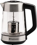 Toastmaster Electric Glass Kettle by Select Brands - Comes with Color Changing LED Indicators & Stainless Steel Tea Infuser - Cordless Hot Water Kettle with 7 Preset Temperatures - 1.7 Liters by Toastmaster
