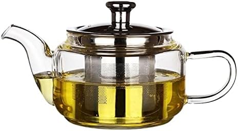 Teapot,300ML Small Glass Heat Resistant Glass Teapot Removable Infuser Filter Glass Coffee Pot Transparent Tea Boiler Teakettle Teapot by Unknown