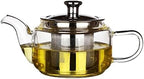 Teapot,300ML Small Glass Heat Resistant Glass Teapot Removable Infuser Filter Glass Coffee Pot Transparent Tea Boiler Teakettle Teapot by Unknown