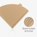 500 Pcs Portable Conical Filter Paper – Wood Pulp Hand-Brewed Coffee Drip Sheets for Cafe Tools - Image 4